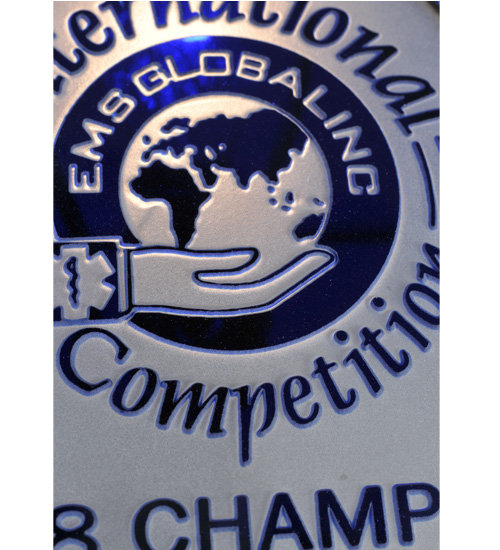 23"H Personalized EMS Global Inc Table Lamp