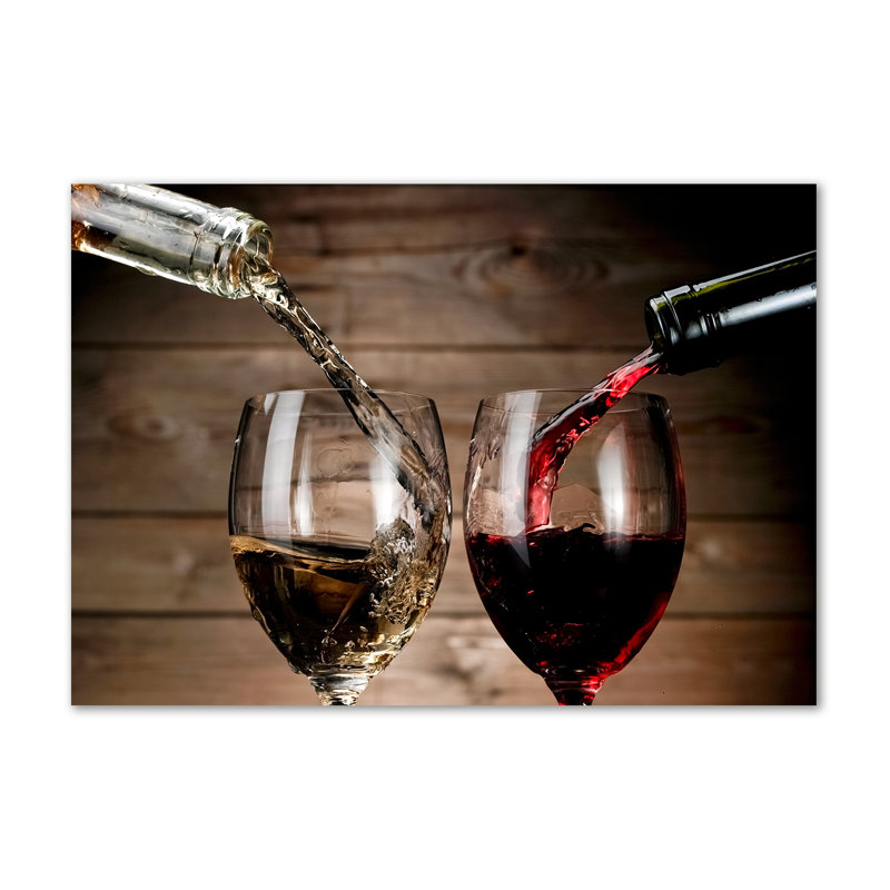Two Glasses Of Wine - Wrapped Canvas Print