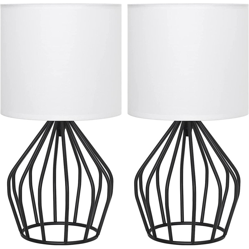 Metal Table Lamp, White