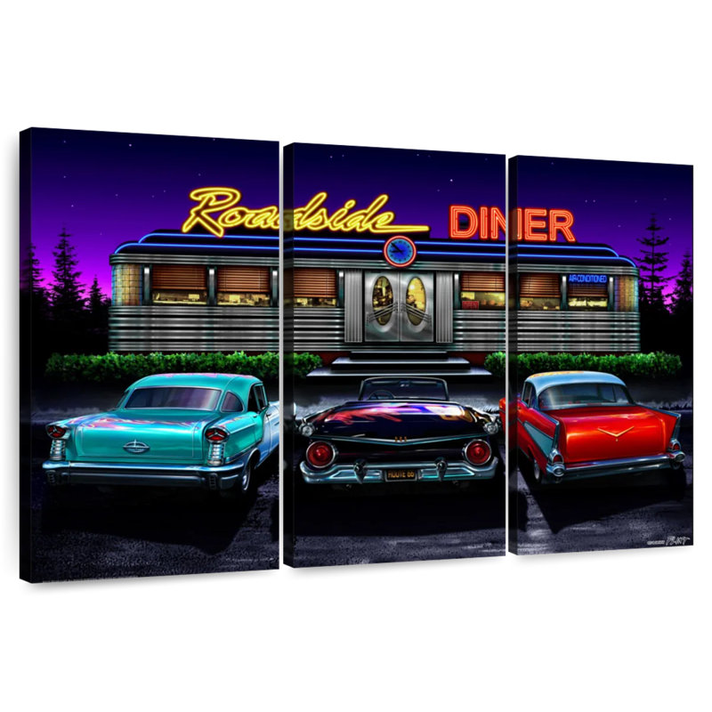 Mehar Roadside Diner, 48" H x 74" W