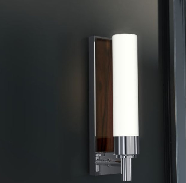 1-Light Plug-In Armed Sconce