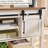 Entryway Table with Sliding Arch Doors, 46" Rustic Console Table with Adjustable Shelf-1393651849