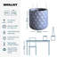 Donahue Diamond Style Grey Cylinder Planter, Round Indoor Plant Pot Also Can Be Used as Hanging Planter-819621052