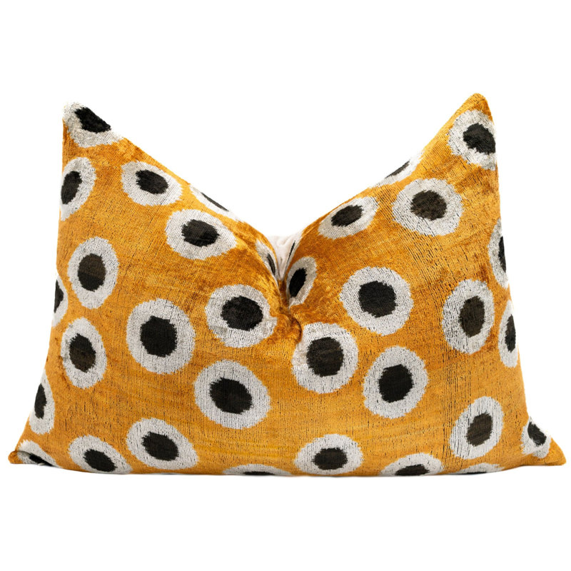 Polka Dots Velvet Throw Pillow