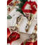 Winter Garden Wreath Floral Tea Towel