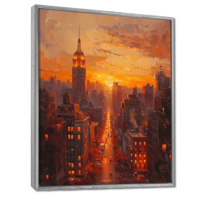«New York Skyscrapers Metropolitan Horizon» - Décoration murale gratte-ciel
