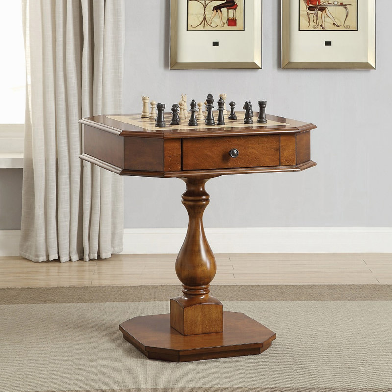 A&J Homes Studio 28.4'' L Game Table, Cherry