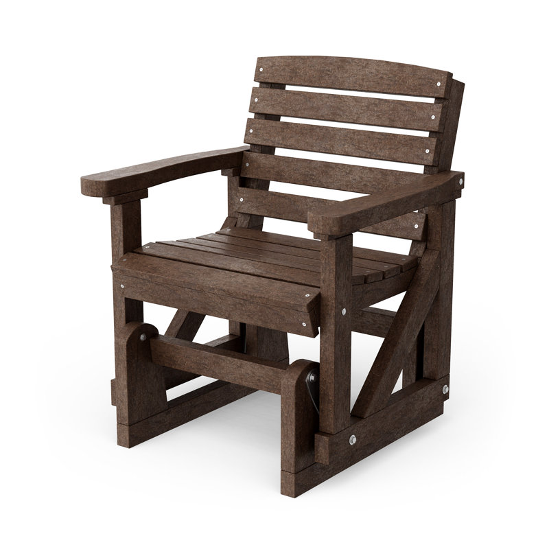 Fauteuil oscillant classique classique, Brun Tudor