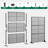 Freestanding 72" Lattice Panel Privacy Screen-479553999-479553993