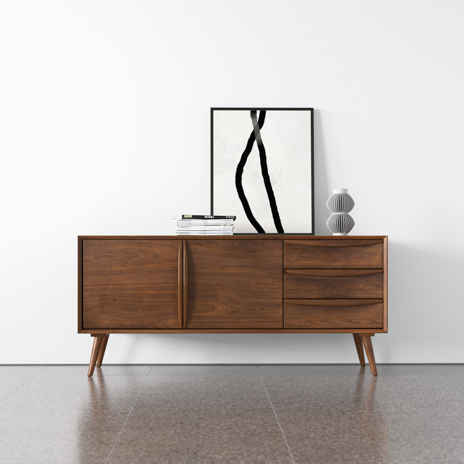 Cura 71" Walnut Sideboard