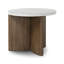 toli End Table - Italian White Marble-118588479