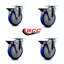 Roulettes de frein pivotantes en poly Posi-88911017