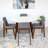 Toohey 4 - Person Solid Wood Top Four Leg Base Dining Set-711362913-711362912