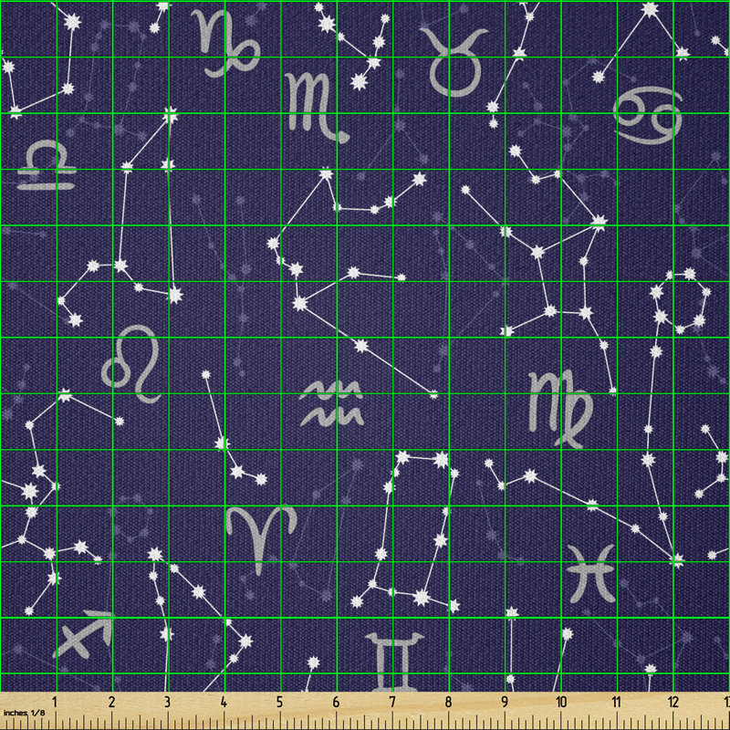 Desa Horoscope Signs and Constellations Cosmic Galactic Movement Multi-Purpose Fabric