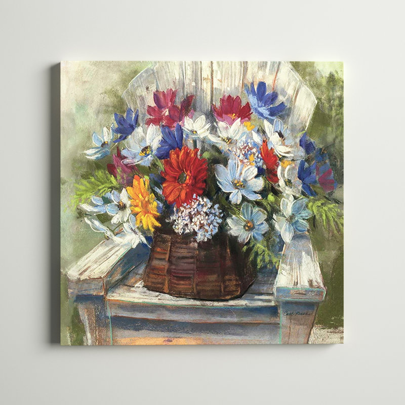 «Adirondack Bouquet» par Carol Rowan - reproduction d'art, H 10 po x l 10 po x P 1,5 po, Toile