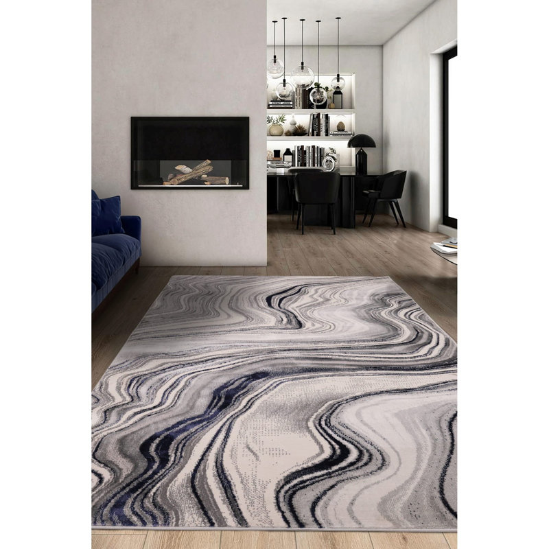 Abstract Area Rug, Rectangle 140 x 200 cm