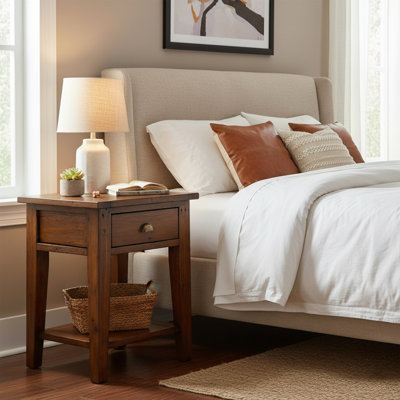 Centerville Solid Wood End Table with Storage