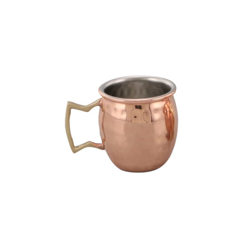 Tasses en cuivre Mule - ensemble-cadeau de 4 tasses en cuivre 100% fabriquées à la main - 2 tasses martelées sans danger pour les mules