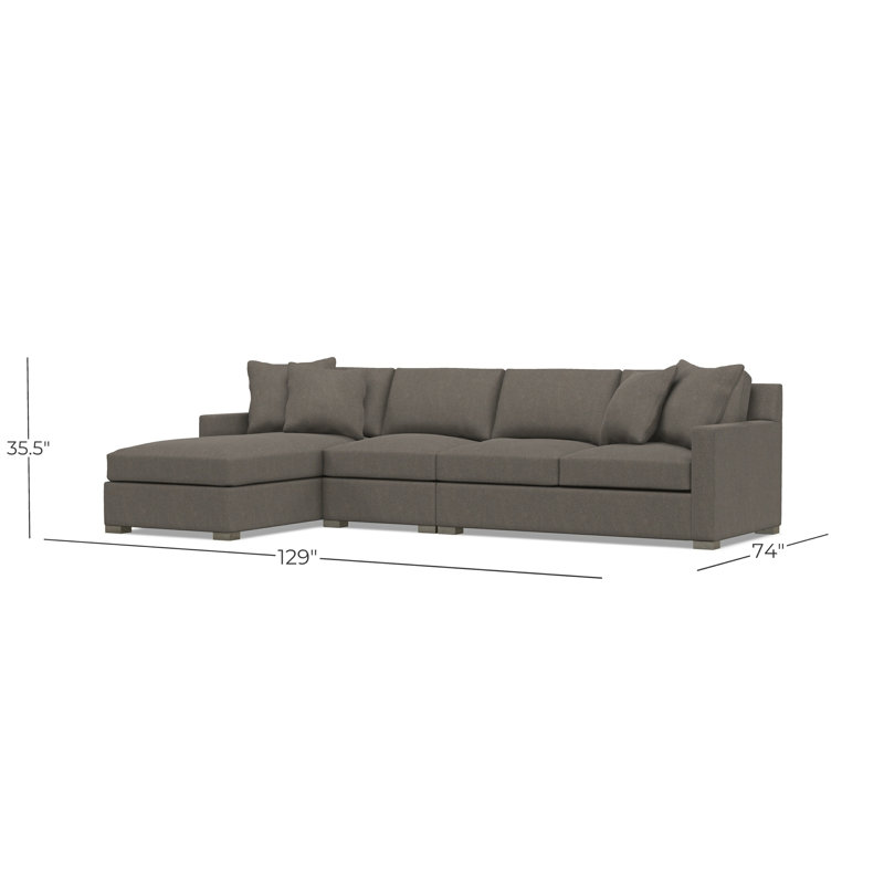 Kelsey Fabric 3 Pc Sectional, 1583-022