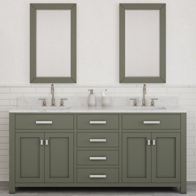 Minnetrista Bathroom Vanity with Marble Top