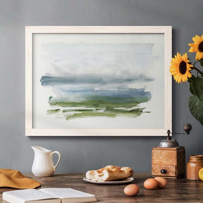 Coastline Splash III- Rustic Framed Gallery Wrapped Canvas, White Framed, 28" H x 42" W x 1.5" D
