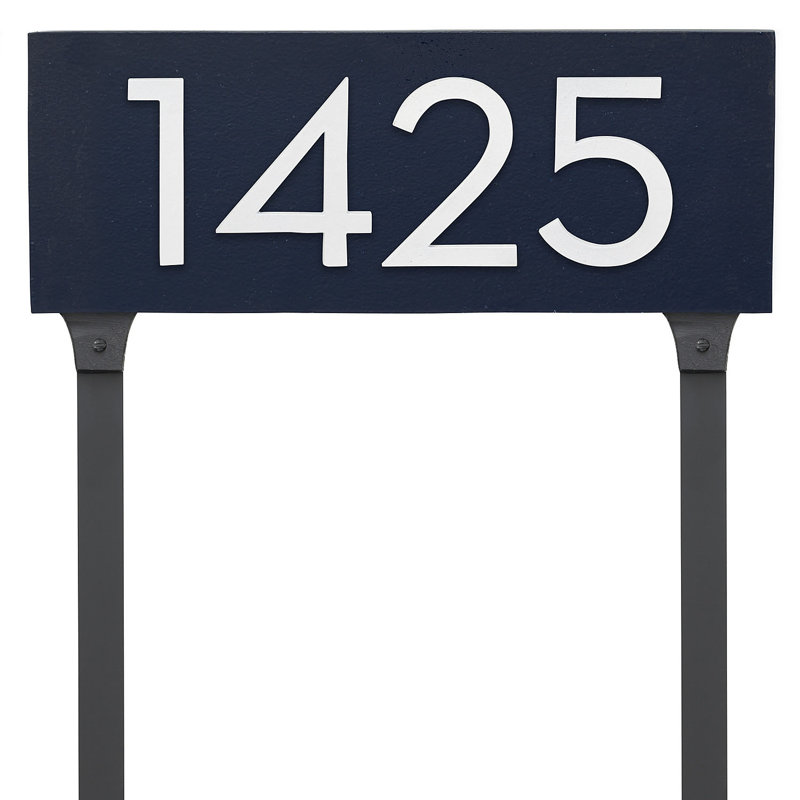 Rectangle, Bleu marine/blanc, Oui