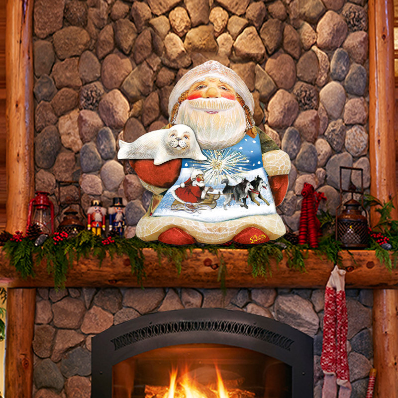 Cintre de porte en bois Tidaholm Northern Light Santa