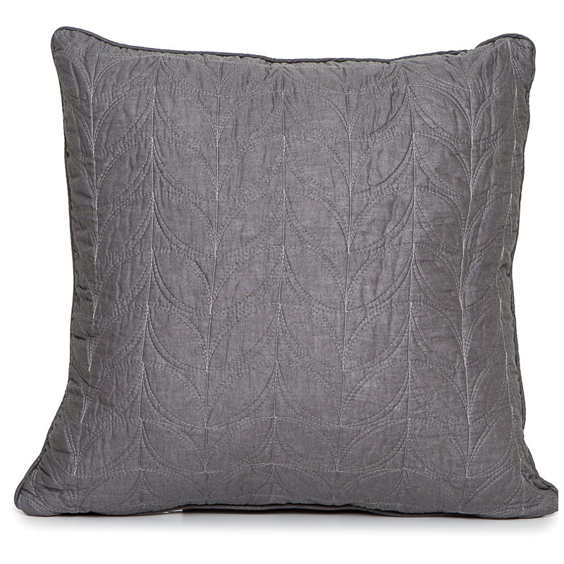 Coussin décoratif en coton, Gris