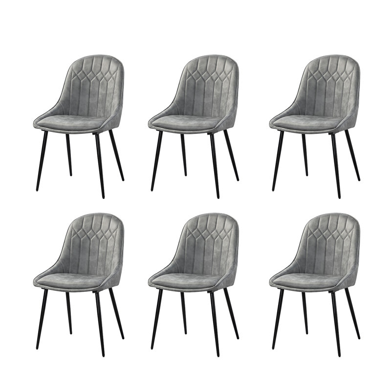 Chaise d'appoint rembourrée Asiel, gris