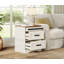 Ensemble de chambre à coucher de style campagnard 3 pièces, commode 48 pouces avec 6 tiroirs et 2 tables de chevet avec 1 station de charge Laziza-1251627315