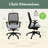 HON Nucleus Mesh Ergonomic Office Chair, Advanced Tilt, Titanium Frame, Breeze-116138433-116138435