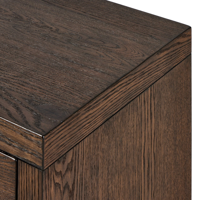Torrington Charging Nightstand-Umber Oak, Brown