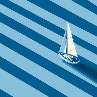Diagonal Drift, toile tendue tendue