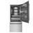 ZLINE Autograph Edition 36 in. 19.8 cu. ft. Built-In Bottom Freezer Refrigerator with Water Dispenser and Ice Maker in Satin Stainless Steel with Graphite Gray Interior-110427407