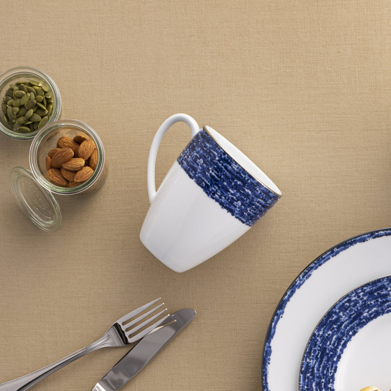 Noritake Rill Mugs, 16 oz., Blue