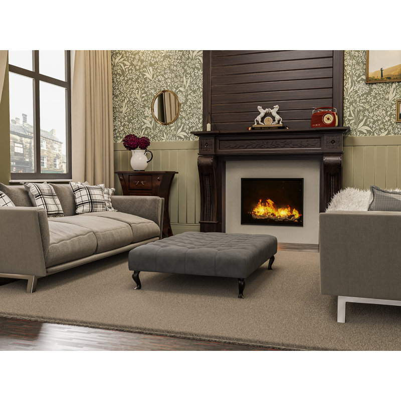 Idell Velvet Upholstered Bench, H30 x W60 x D60cm