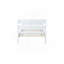 Twin Bed with Headboard and Footboard,Rubber Wood Bed,White-2126948197