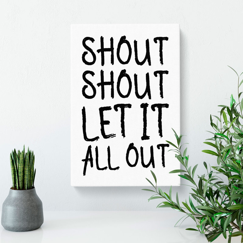 Let It All Out - Wrapped Canvas, 50cm H x 35cm W x 3cm D