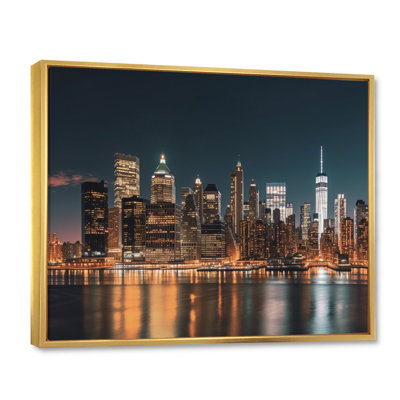 «Reflection of New York City at Night», reproduction sur toile