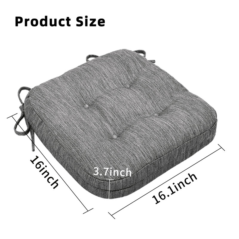 Ireneo Indoor 3.7'' Dining Chair Seat Cushion, Gray