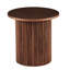 Table basse ronde en placage de bois noyer 27,56 pouces, table basse en MDF avec base en métal, table d'appoint de canapé pour le salon, salle de réception-210318947-216261115