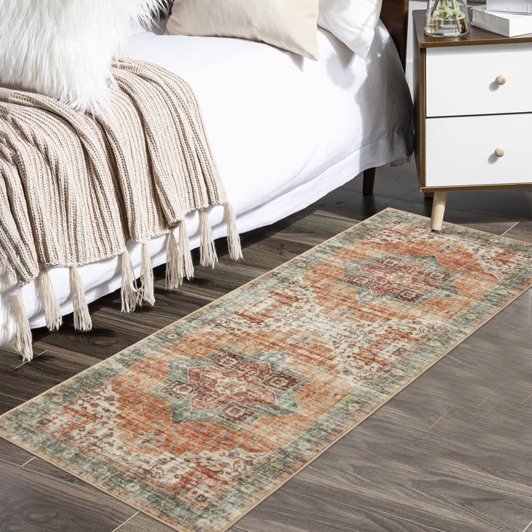 Fitzrovia Washable Damask Indoor Rug