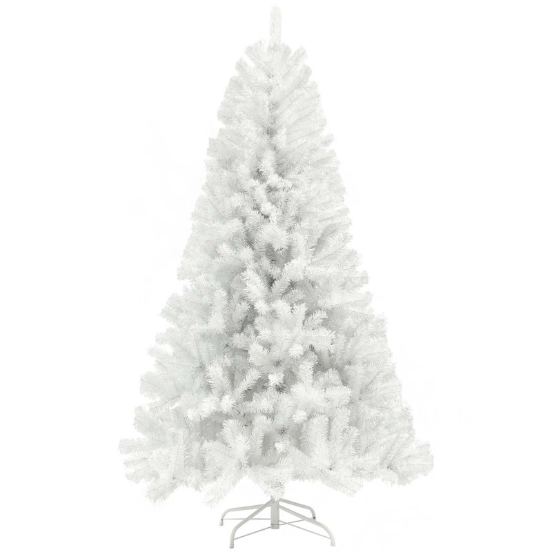 Arbre de Noël artificiel grand 7,5 pi / 9 pi non éclairé avec base en acier, 9'