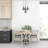 Industrial Chandelier, Metal Body with Glass Cap, 39.4 x 15.7 inches | 4 x E27 Sockets, Max 6W | Black & Bronze Finish, IP20 Rated | Perfect for Dining Rooms, Living Spaces & Modern Decor-2074468476-2073033277