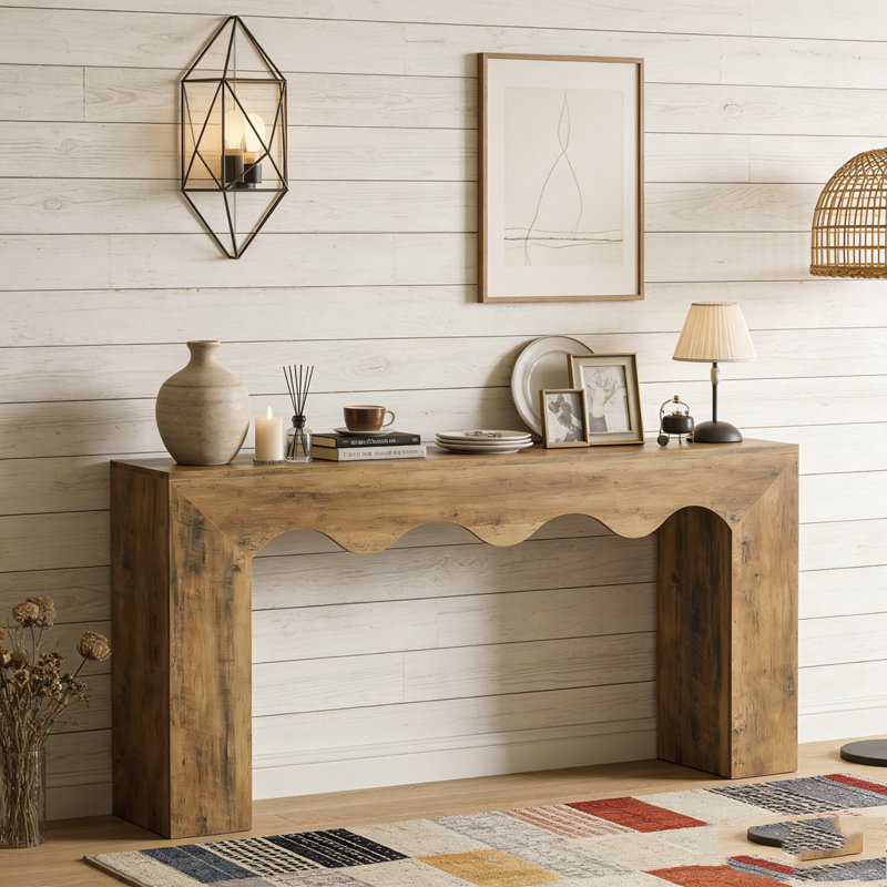Wooden Sofa Entryway Table with Storage