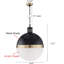 Luminaire suspendu sphère 1 lumière DEL Glaser