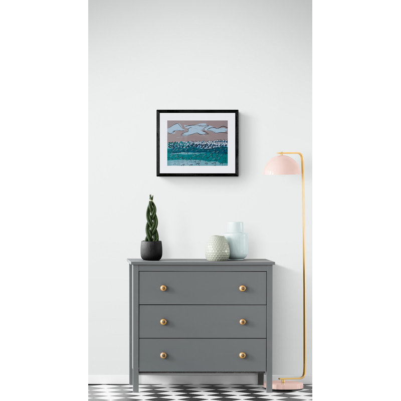 Pacific Print by Deborah Blum, 17.25" H x 21.25" W x 0.875" D