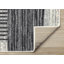 Tapis à motif géométrique moderne gris crème et noir Fresno-102211020