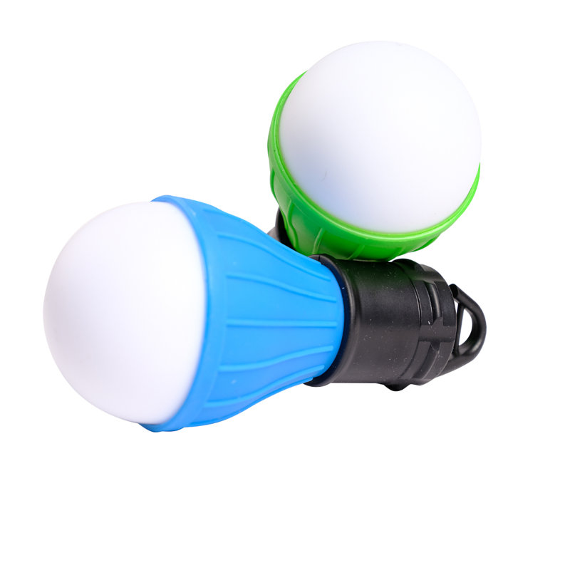 Lexi Home Blue and Green Battery Powered LED Camping Bulb Lights, Set of 2