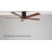 60" Modern Black Ceiling Fan with Light for Large Rooms, 5 Solid Wood Blades, Flush Mount Design & Remote Control-30192668